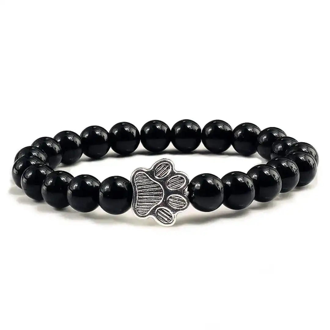 Pulsera de garra de cuentas Diseño de piedra natural