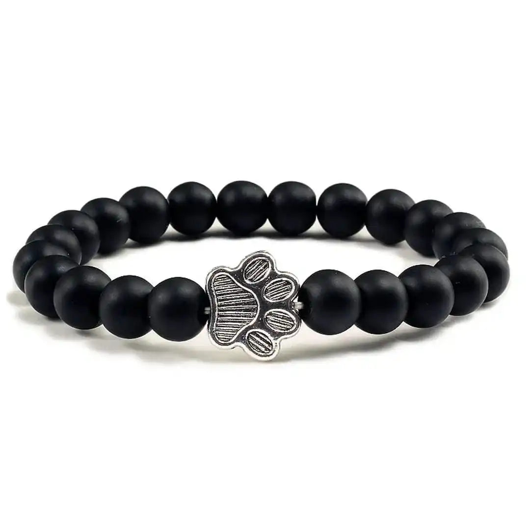 Pulsera de garra de cuentas Diseño de piedra natural