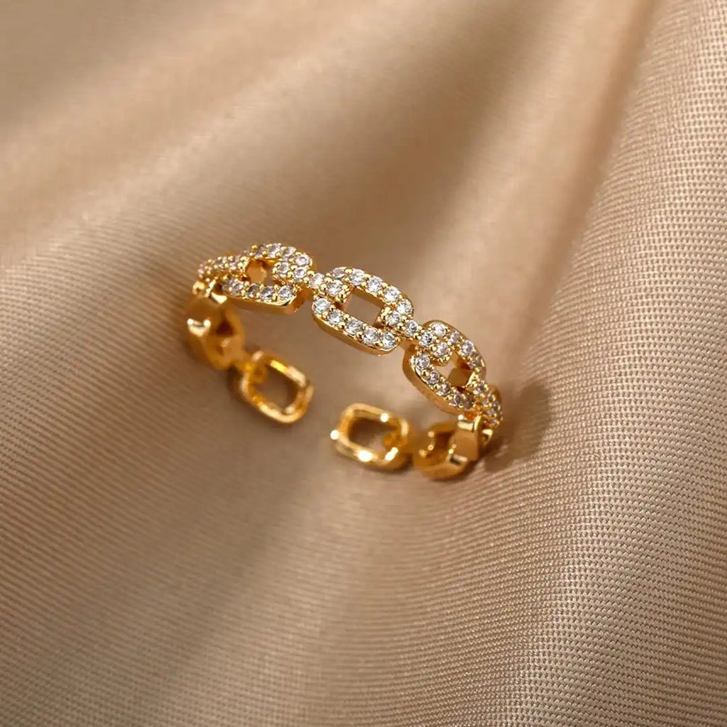 Anillo Ajustable Cadena Verona