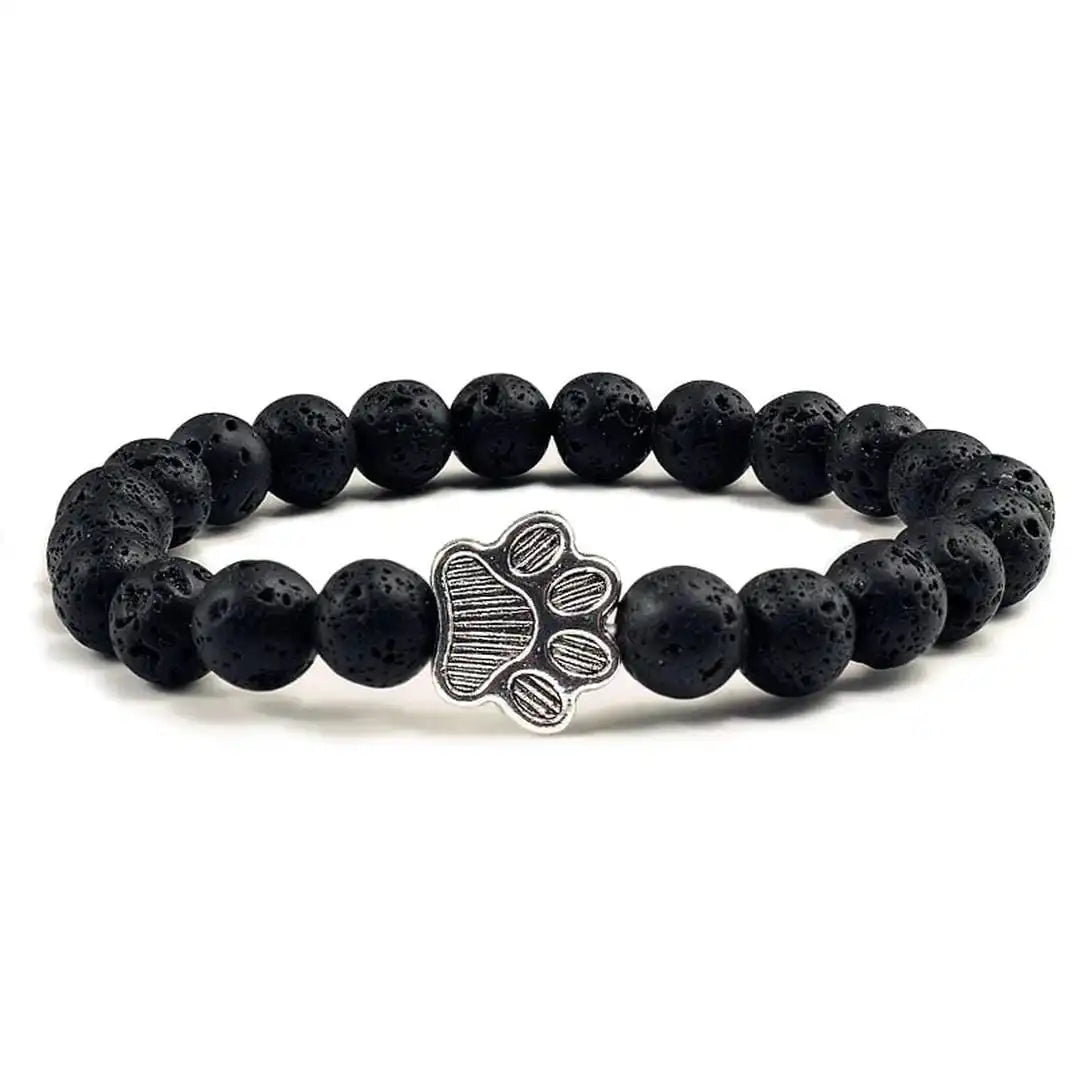Pulsera de garra de cuentas Diseño de piedra natural