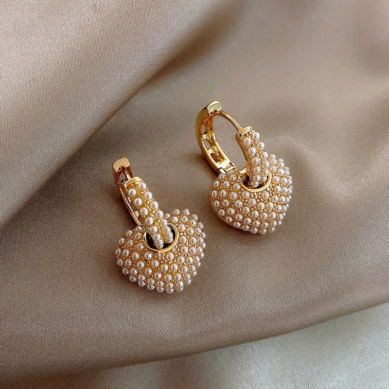 Pendientes de oro Perla de Amor