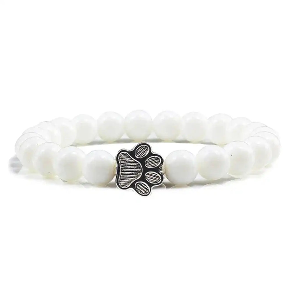 Pulsera de garra de cuentas Diseño de piedra natural