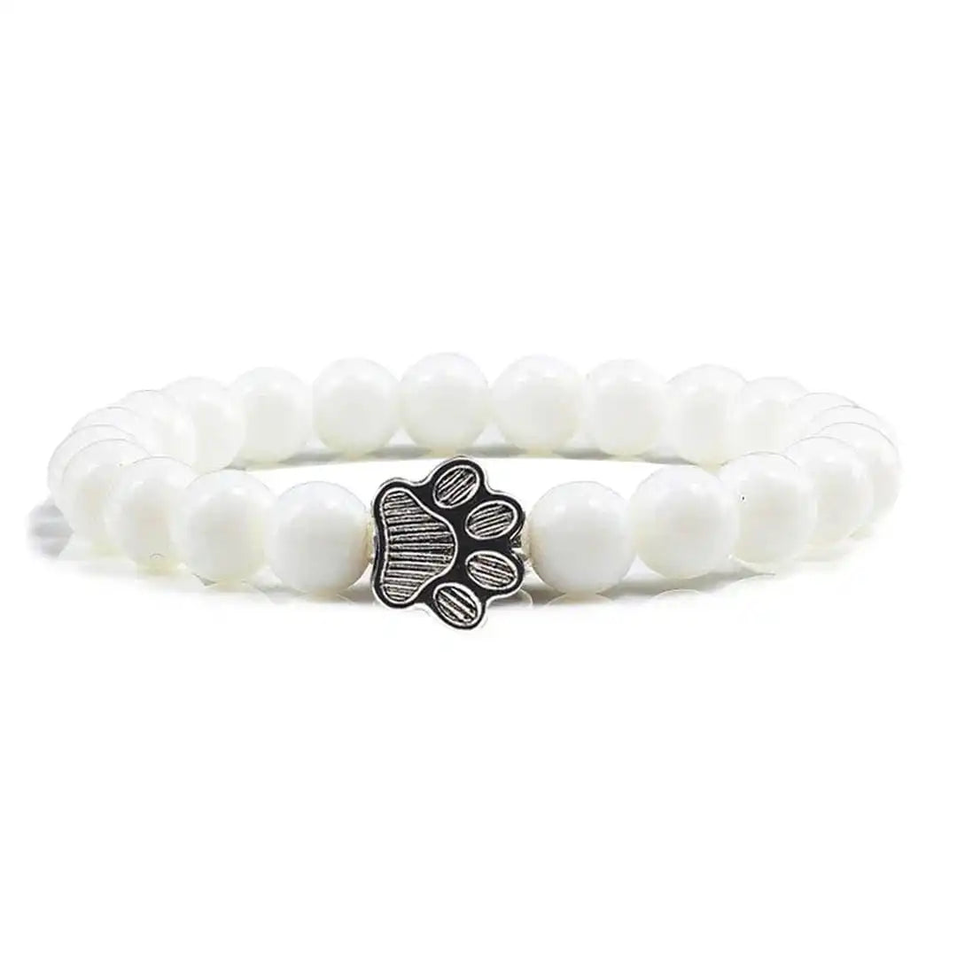 Pulsera de garra de cuentas Diseño de piedra natural