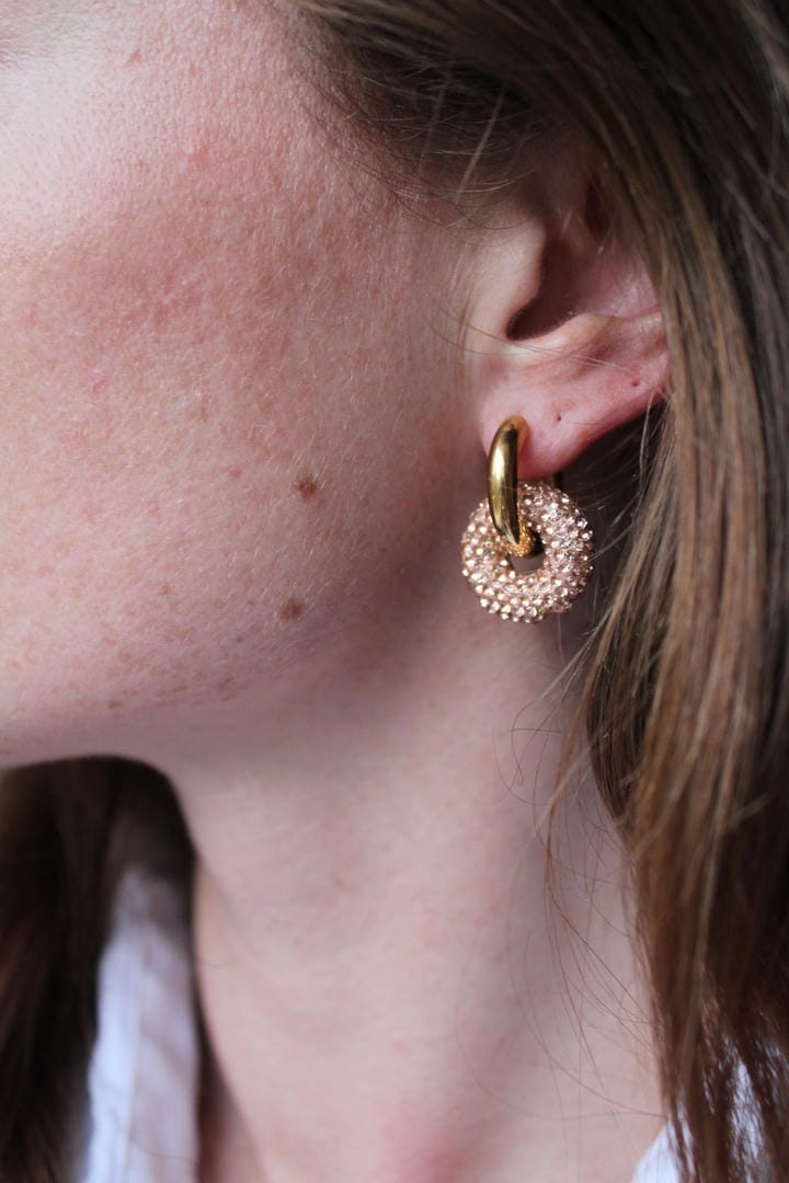 Pendientes de gota Círculo de Cristal