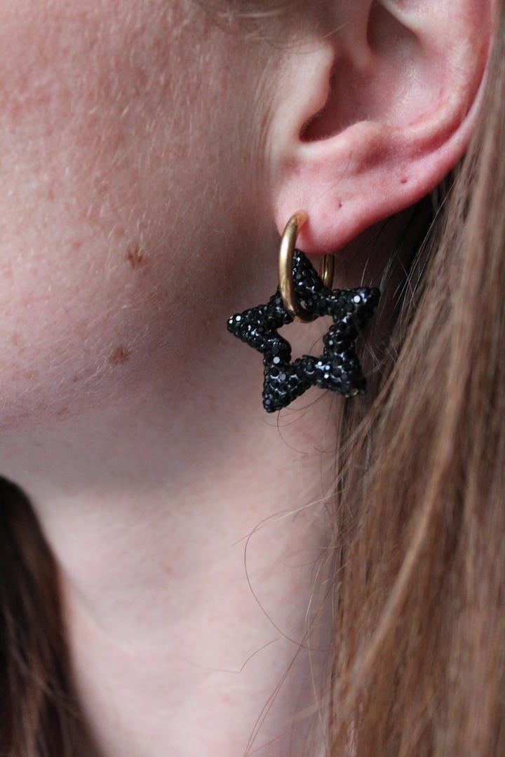 Pendientes de Estrella de Cristal Tonificado