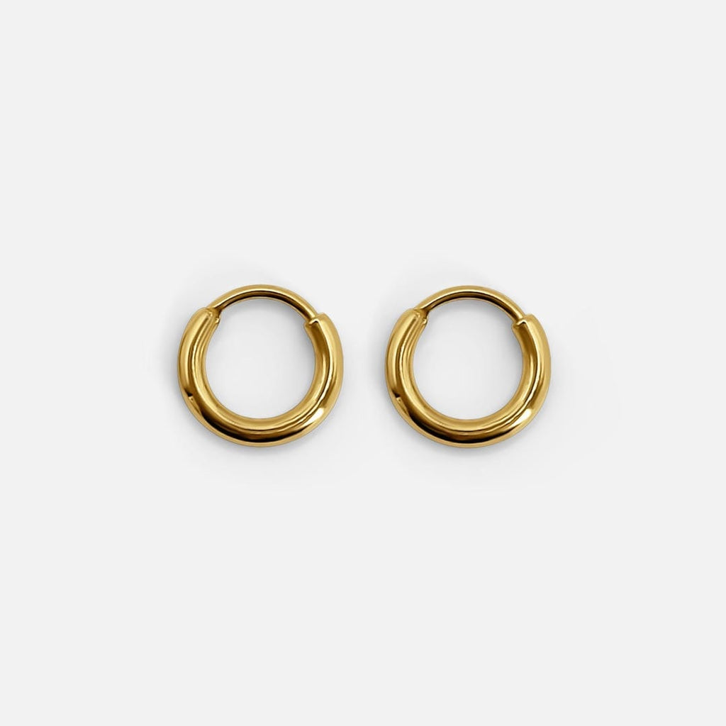 Mini aretes de aro dorados Everyday