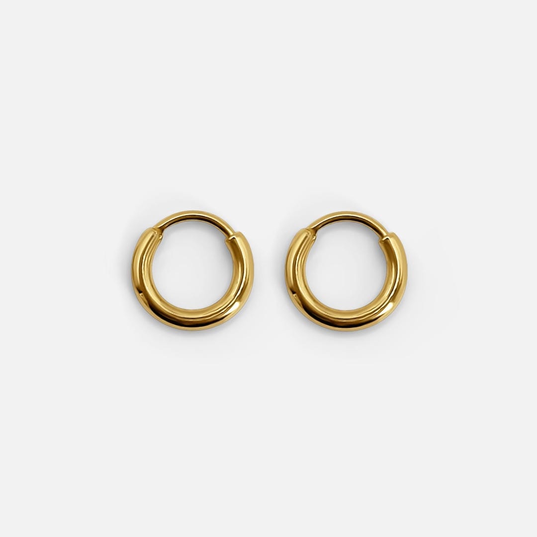 Mini aretes de aro dorados Everyday