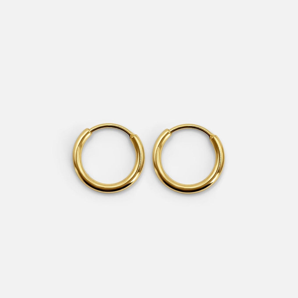 Aretes de aro dorados para el día a día