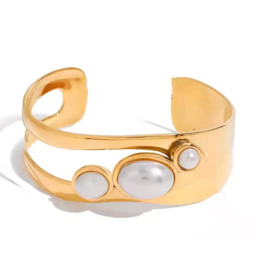 Pulsera vintage de ojo de tigre de oro