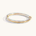 Pulsera apilada bicolor atemporal
