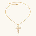 Collar Cruz de Oro Radiante
