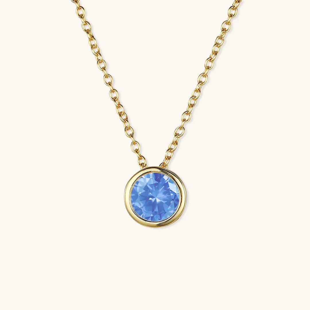 Cadena de oro con gema radiante