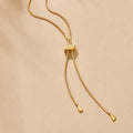 Collar largo Lola de oro de 18K
