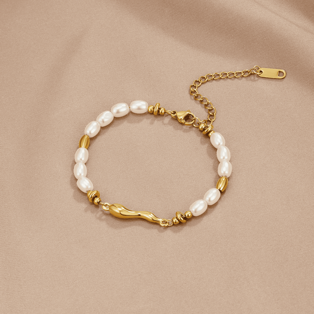 Pulsera de perlas de agua dulce genuinas