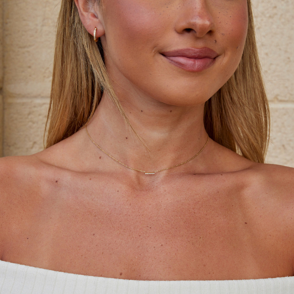 Collar con colgante de barra Missy Crystal