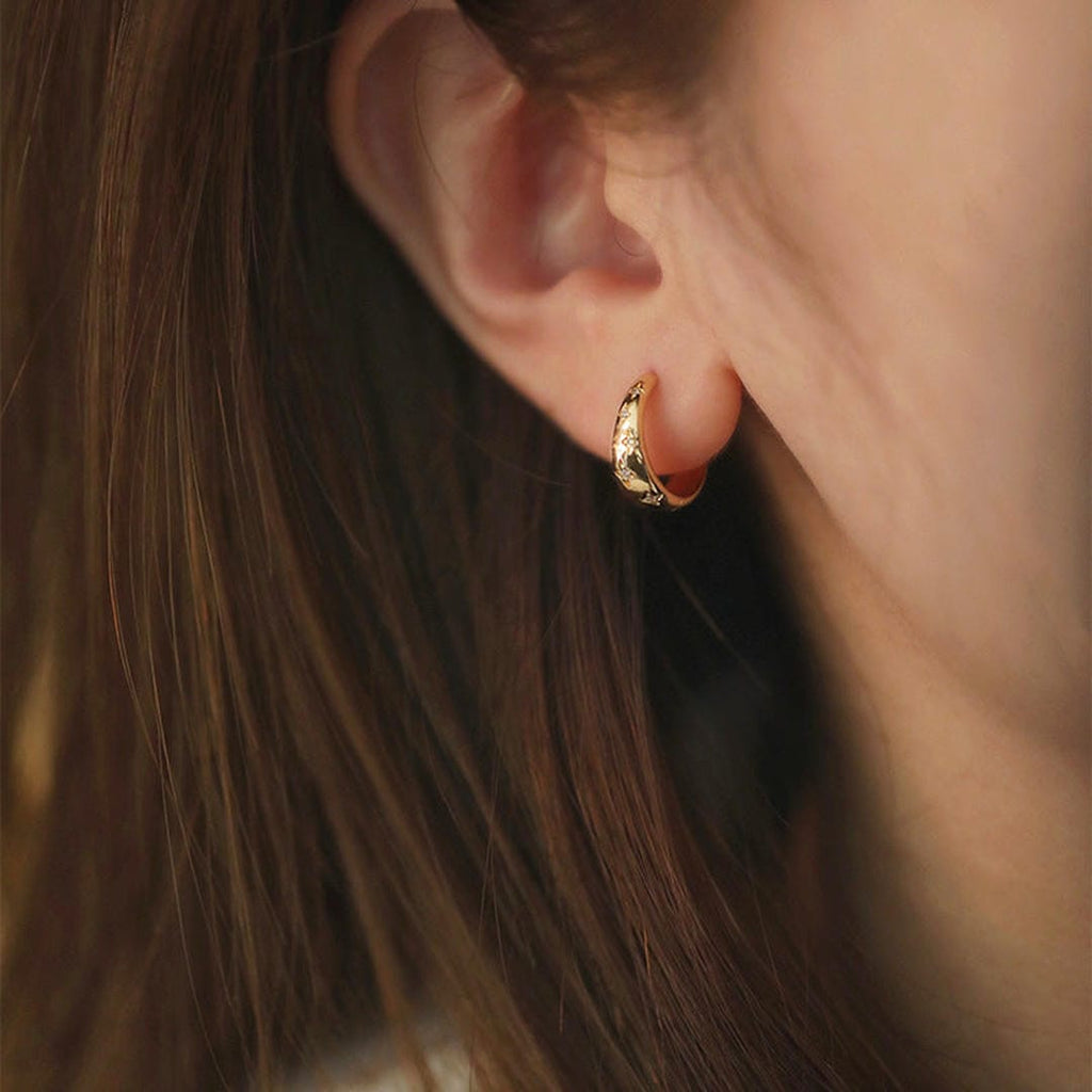 Aretes de lujo en oro y plata