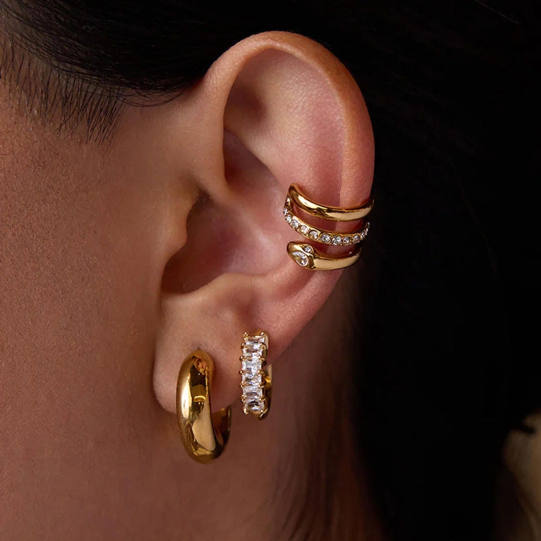 Lote de pendientes dorados Orielle Staple