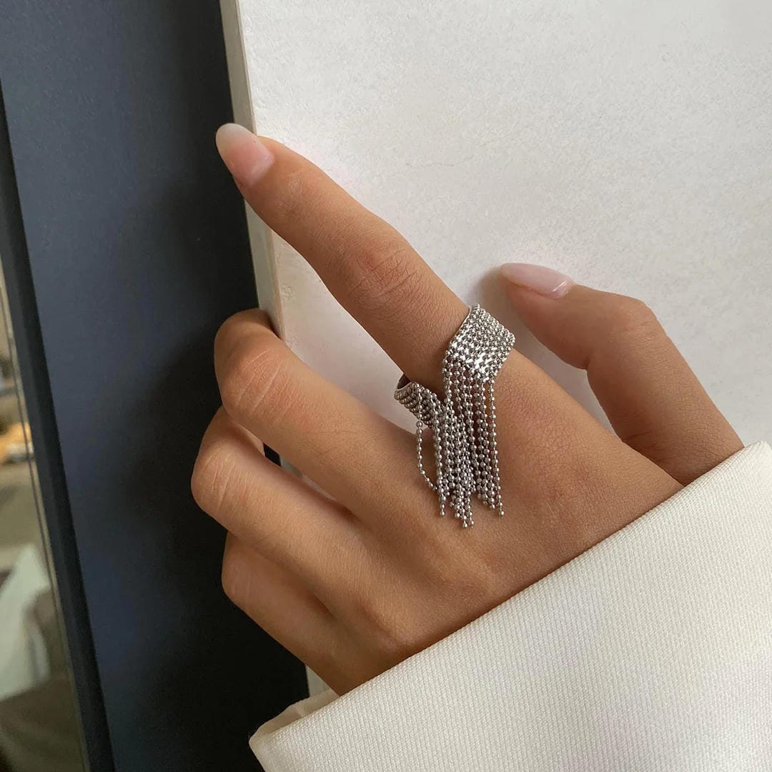 Anillo Borla de Oro Radiante