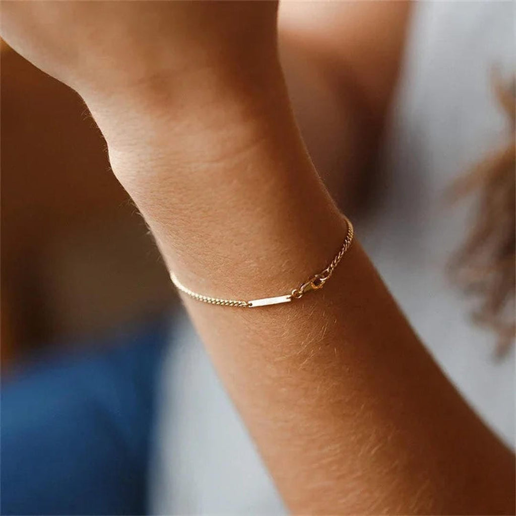 Pulsera de cadena Aurielle Radiant Gold