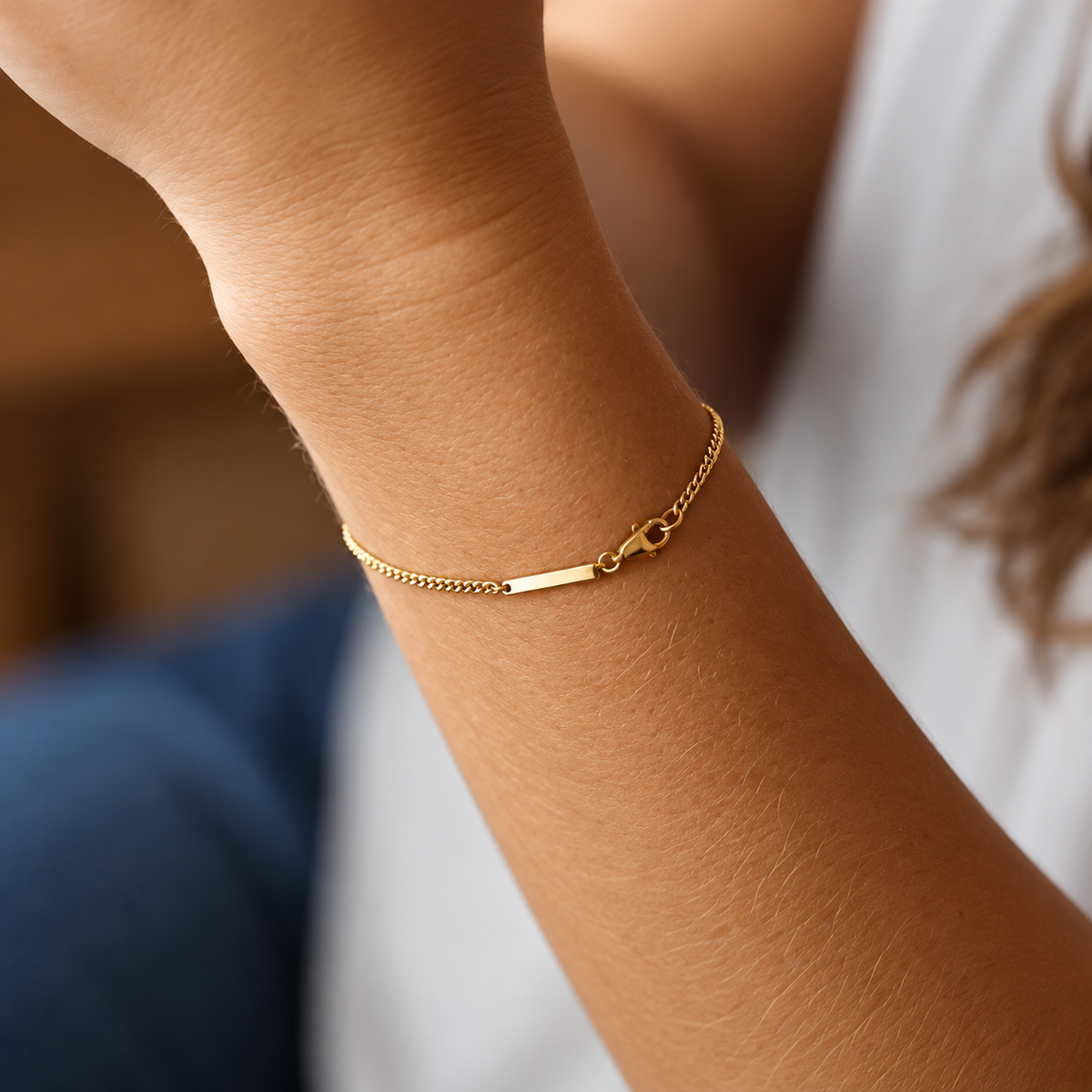 Pulsera de cadena Aurielle Radiant Gold