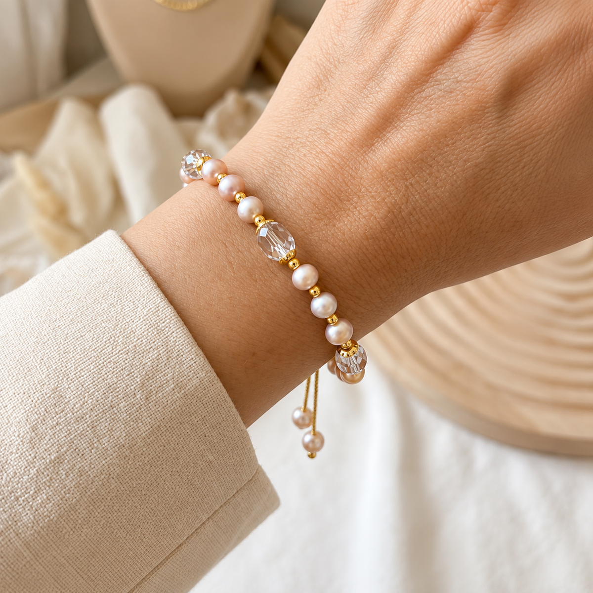Pulsera Ajustable Luna Bead