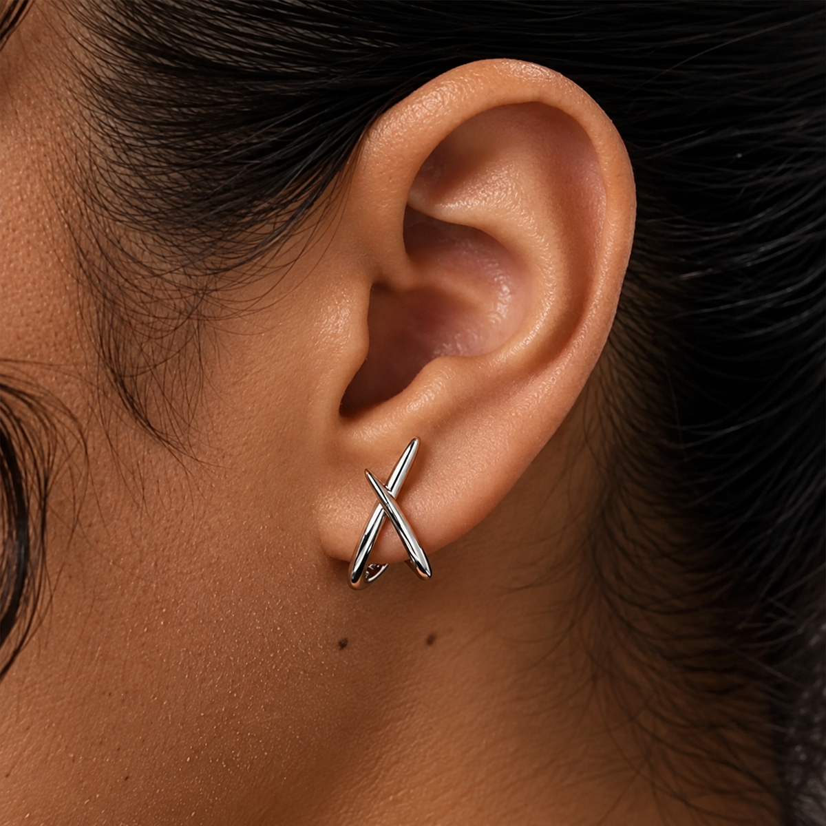 Timeless Gold Cross Earrings