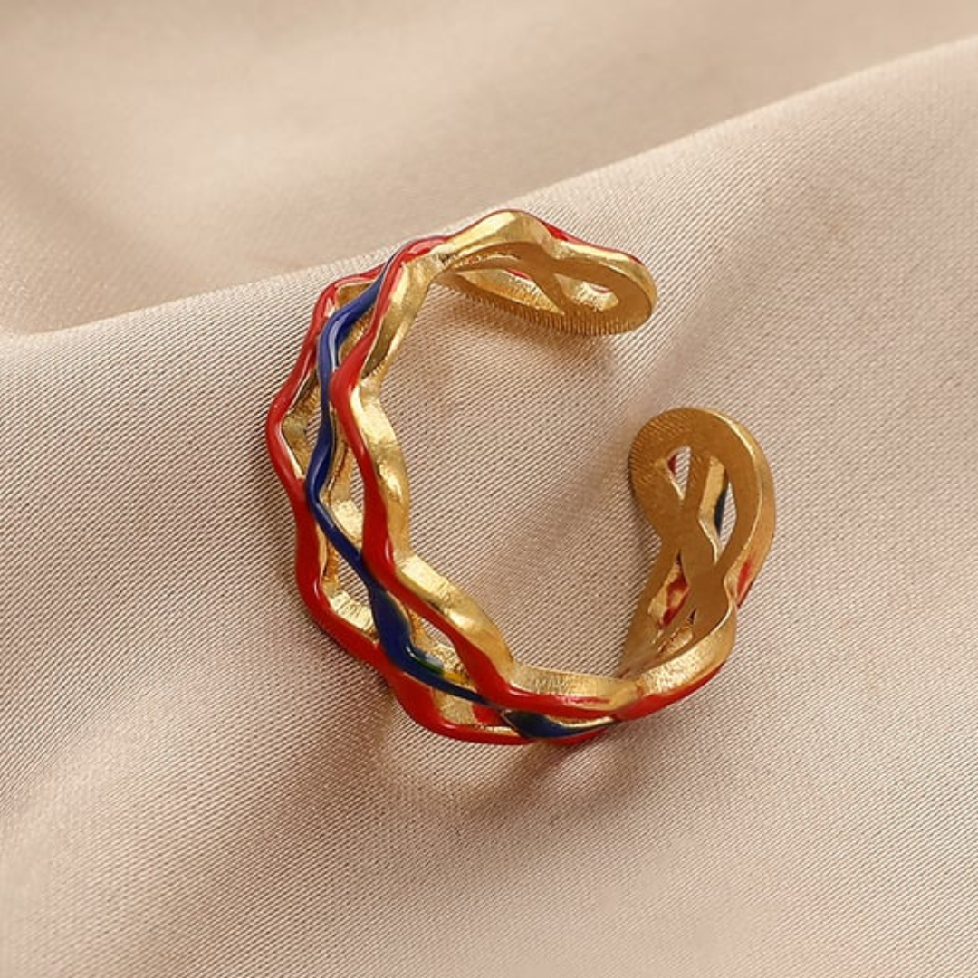 Anillo elegante de acero inoxidable