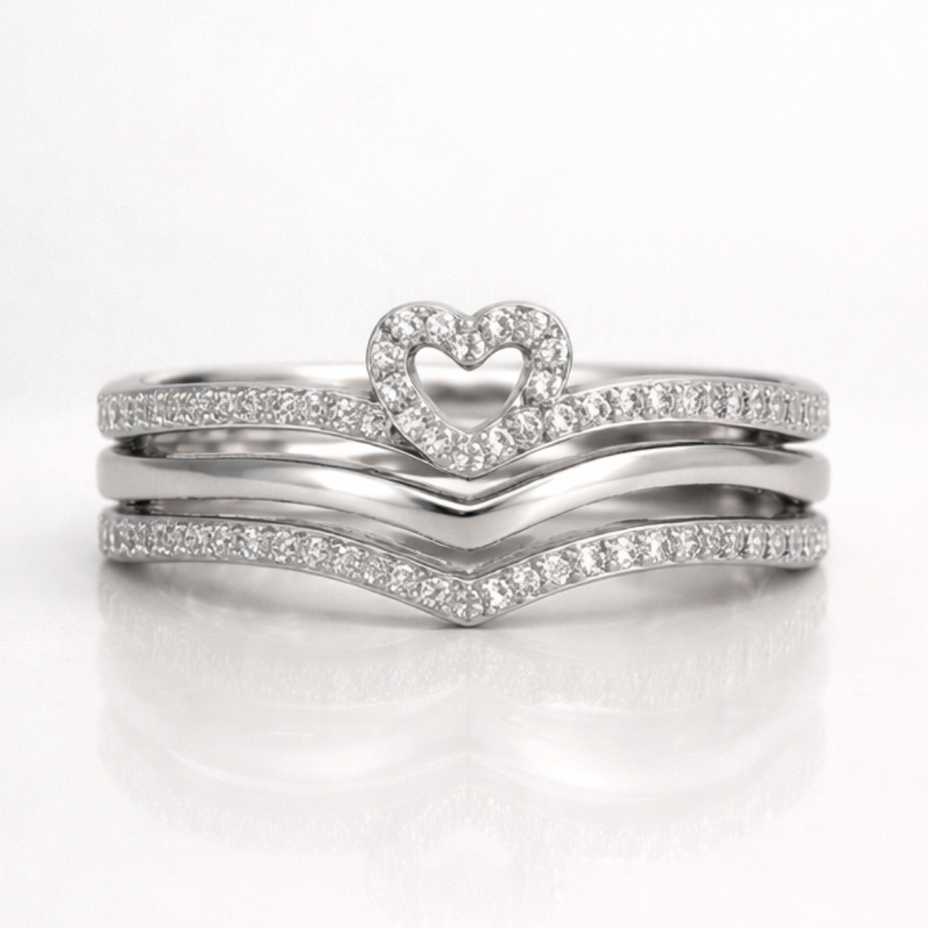 Anillos apilables Shining Love Wish Bone
