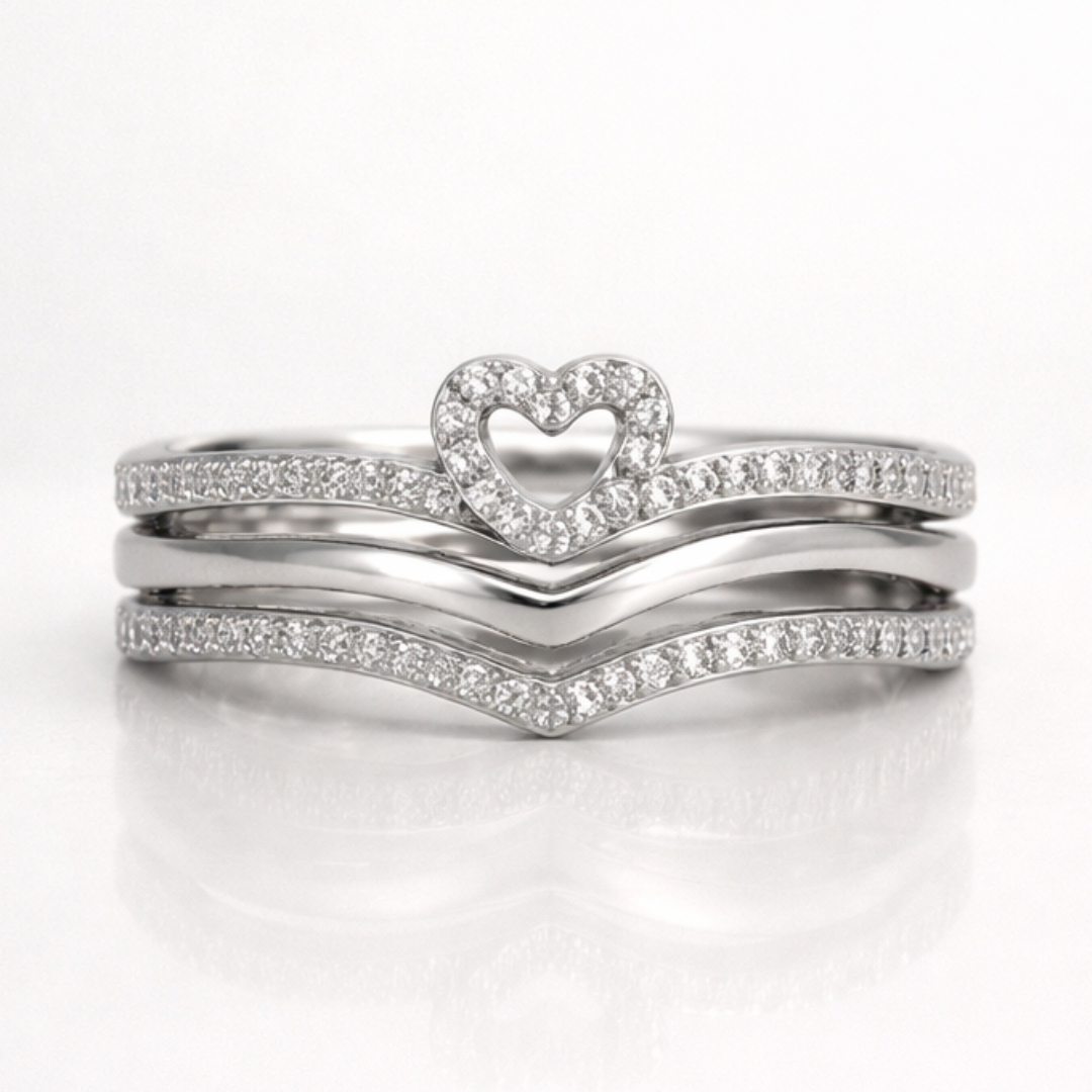 Anillos apilables Shining Love Wish Bone
