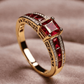 Anillo Emperatriz Rubí Vintage