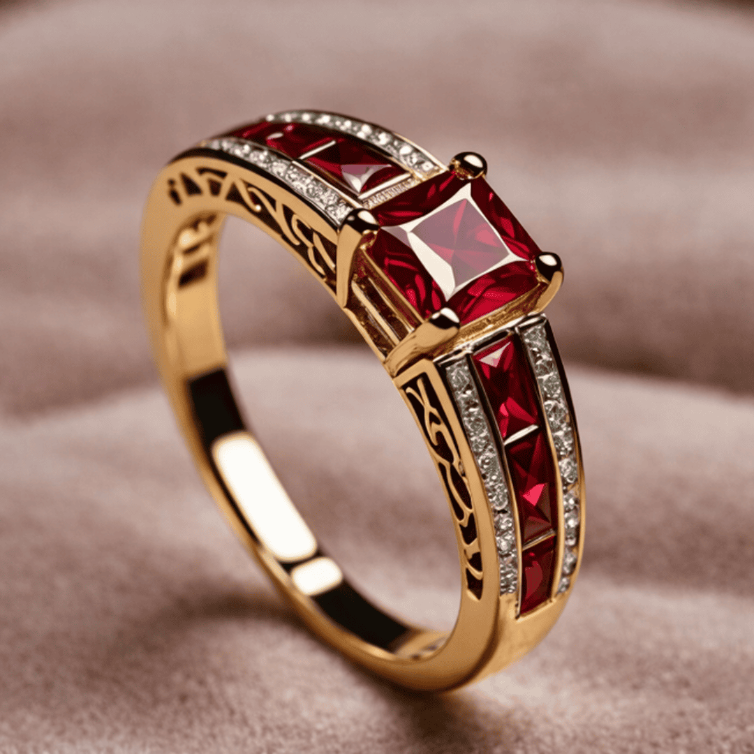 Anillo Emperatriz Rubí Vintage