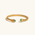 Pulsera de oro con gema