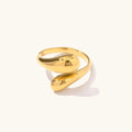 Anillo Abierto Lágrima Radiante