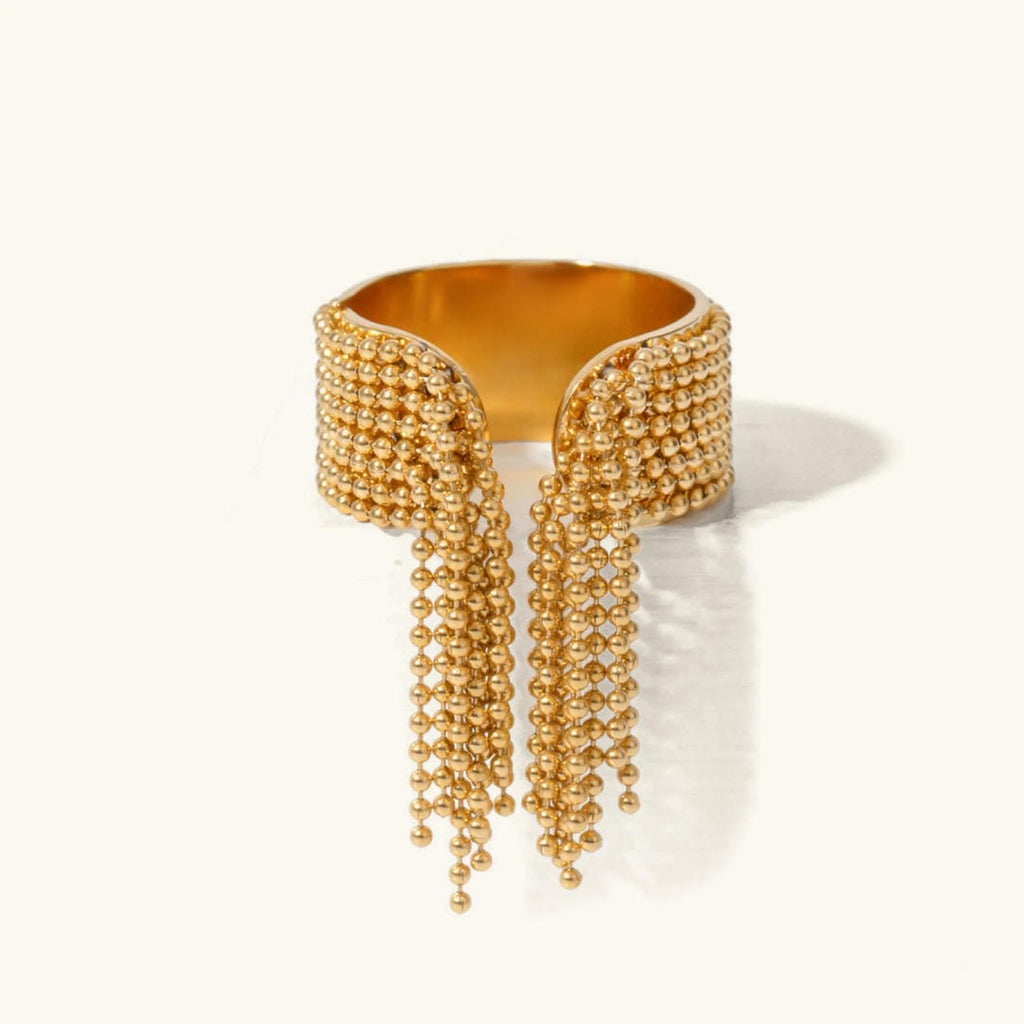 Anillo Borla de Oro Radiante