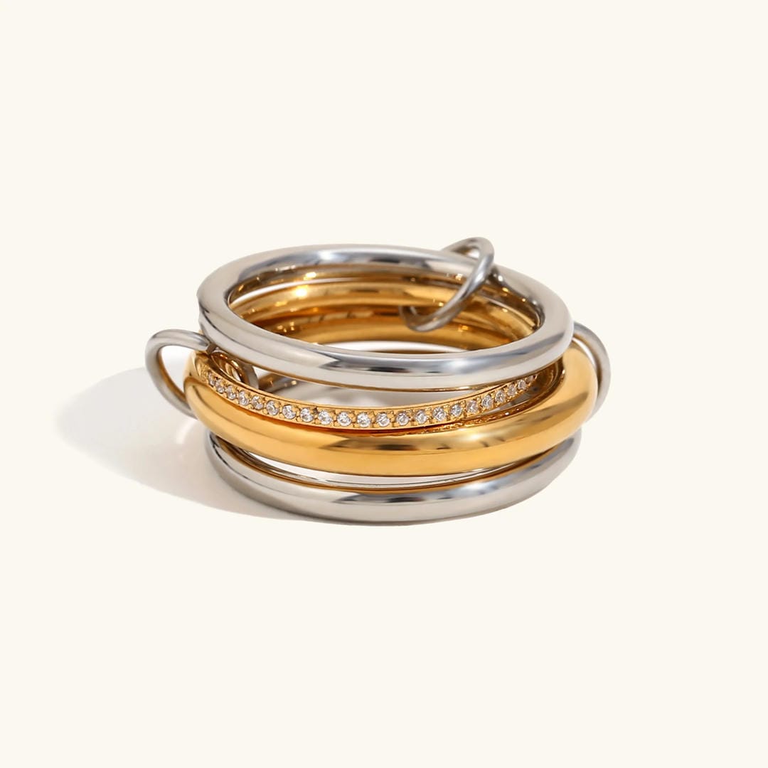 Anillos apilables Luxe Crystals
