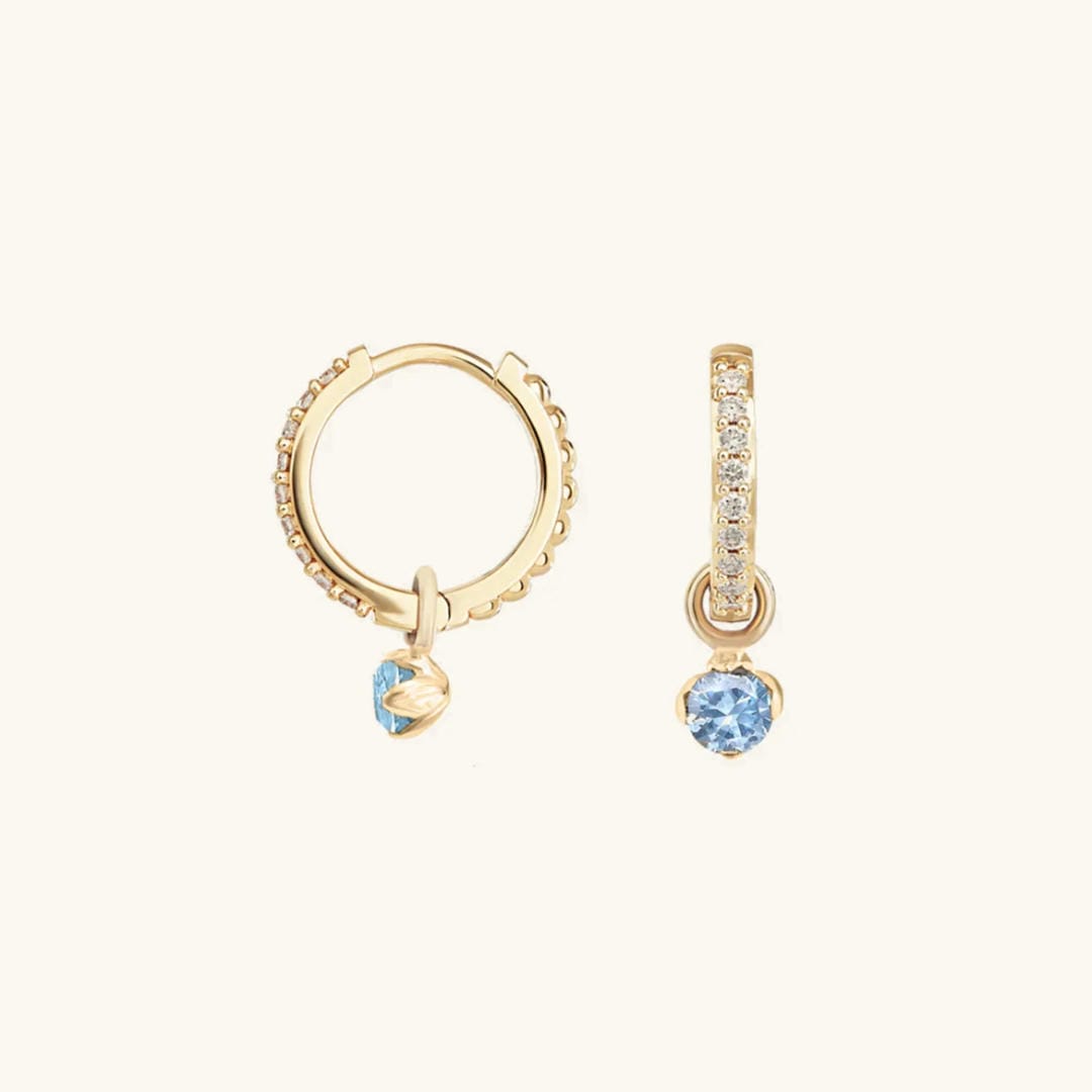 Aros de cristal con acento moderno