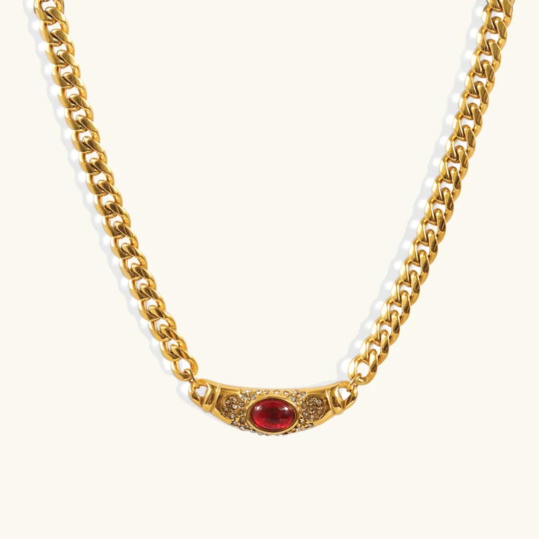 Collar Clásico de Oro Vintage