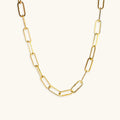 Collar de cadena de eslabones atemporales de oro