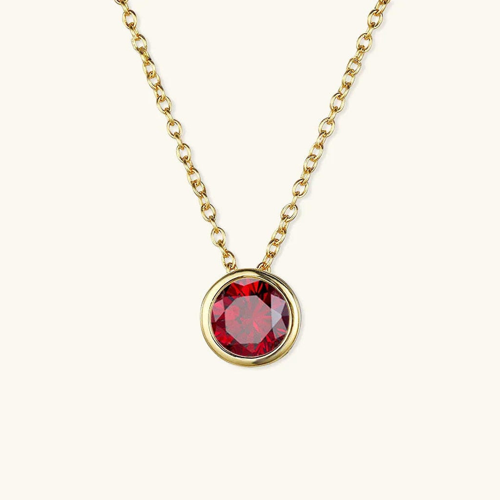 Cadena de oro con gema radiante