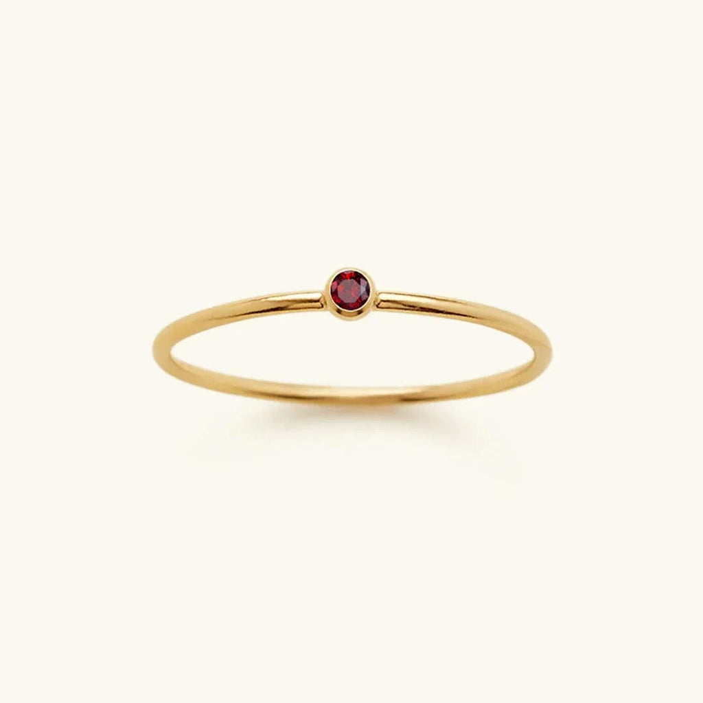 Anillo apilable de piedras preciosas