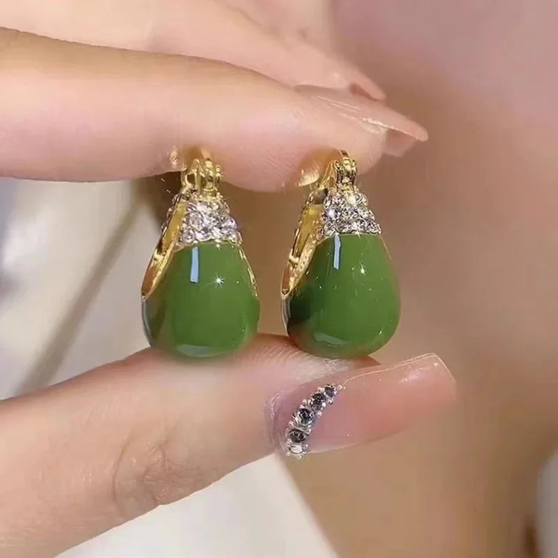 Aretes Verdes Retro