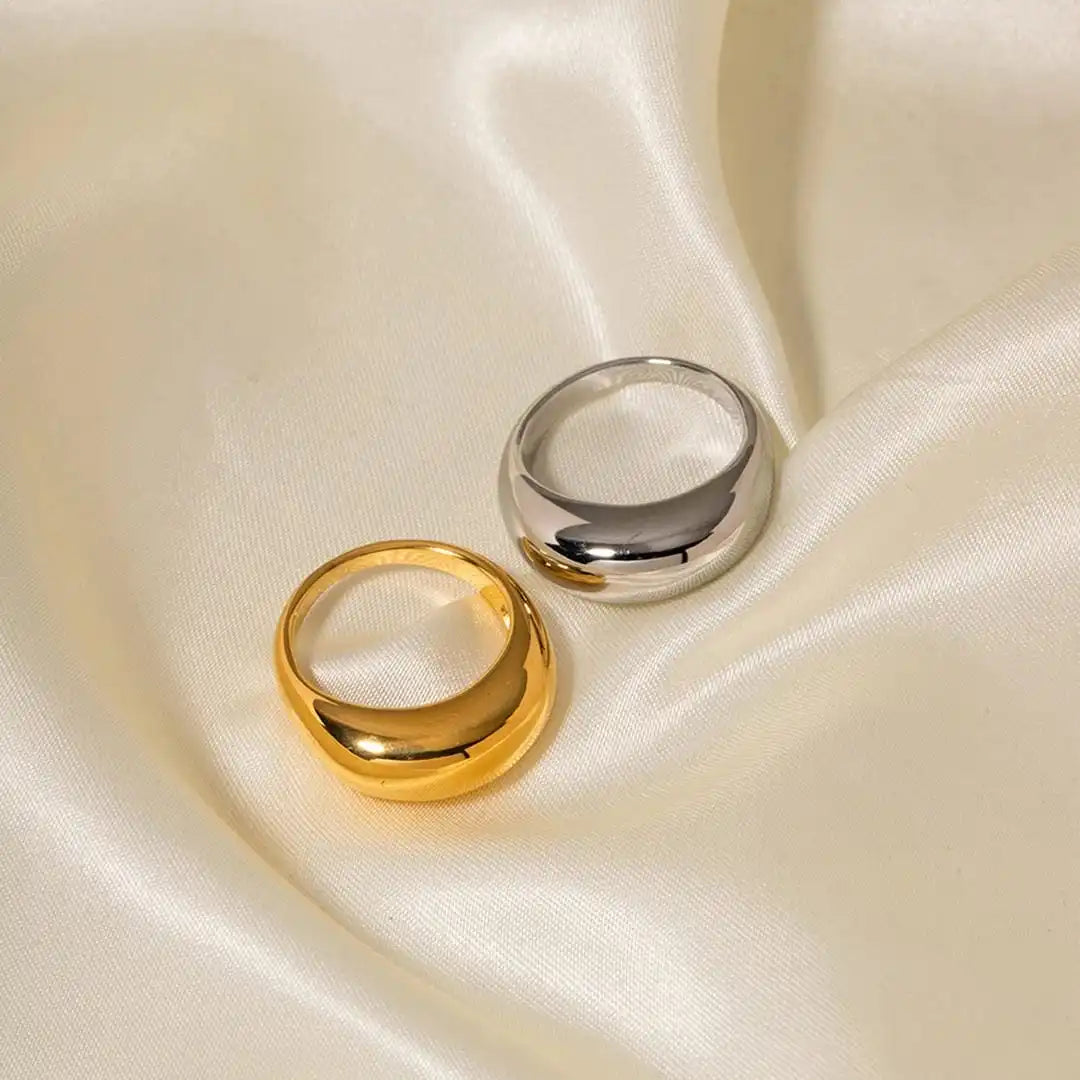 Anillo Arco Dorado Intemporal