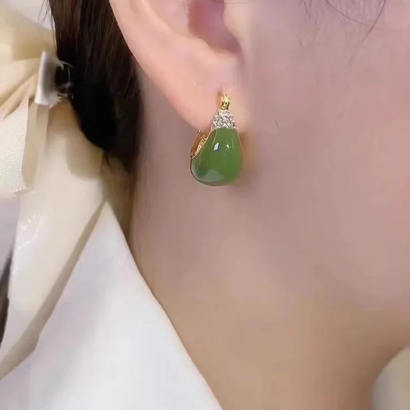Aretes Verdes Retro