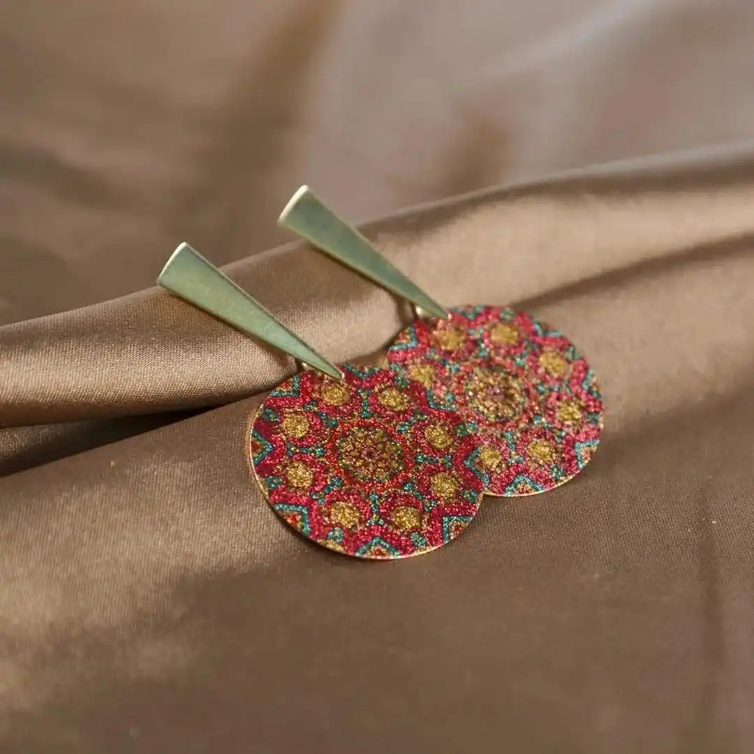 Pendientes Bohemios de Estrás Pintados