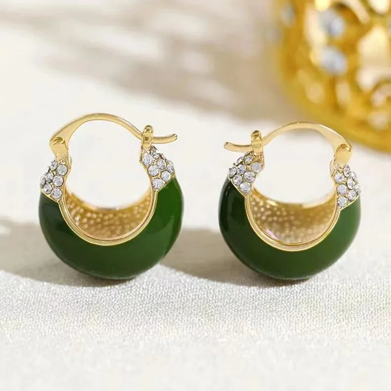 Aretes Verdes Retro