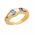 Anillos de banda gruesa de gema cósmica