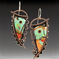Pendientes estilo pintura retro