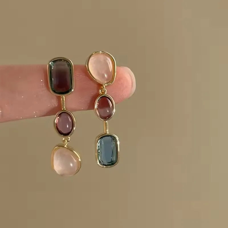 Pendientes Asimétricos Coloridos
