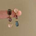 Pendientes Asimétricos Coloridos