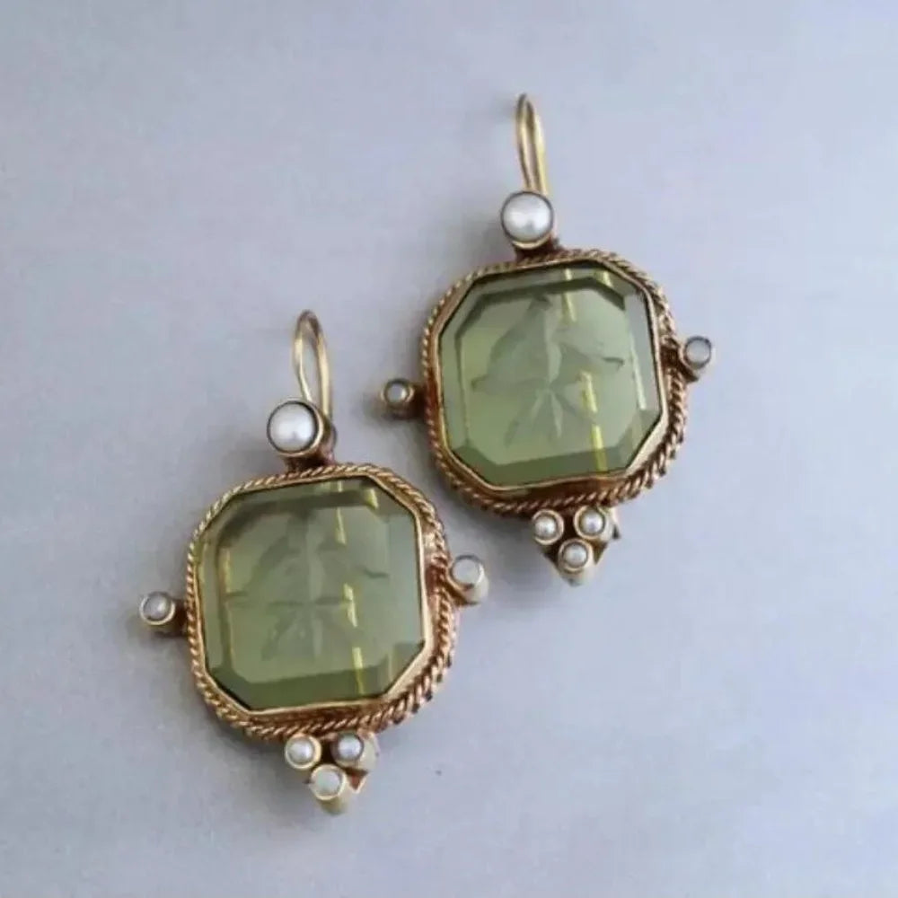 Pendientes cuadrados vintage